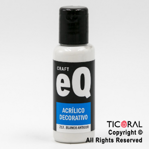 ACRIL.DECOR.EQ 213 BLANCO ANTIGUO 50ML X 6 UNIDADES